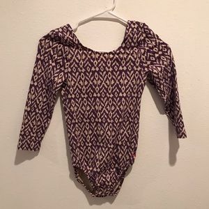 Girls pink chicken purple bodysuit leotard Leo